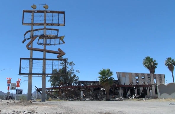 Demolition Underway at Historic Old Spanish Trail Motel in South Tucson