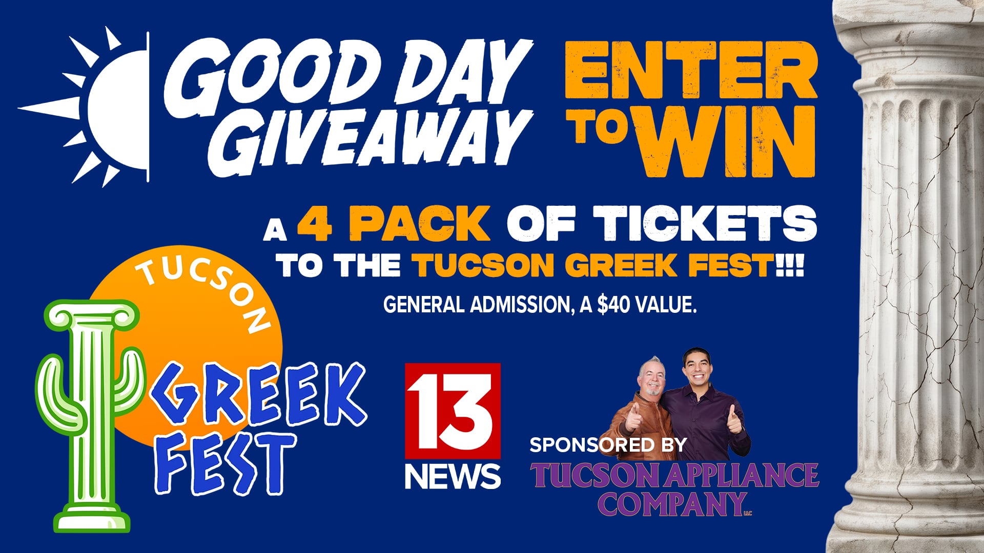 Good Day Giveaway: Win tickets to Tucson Greek Fest