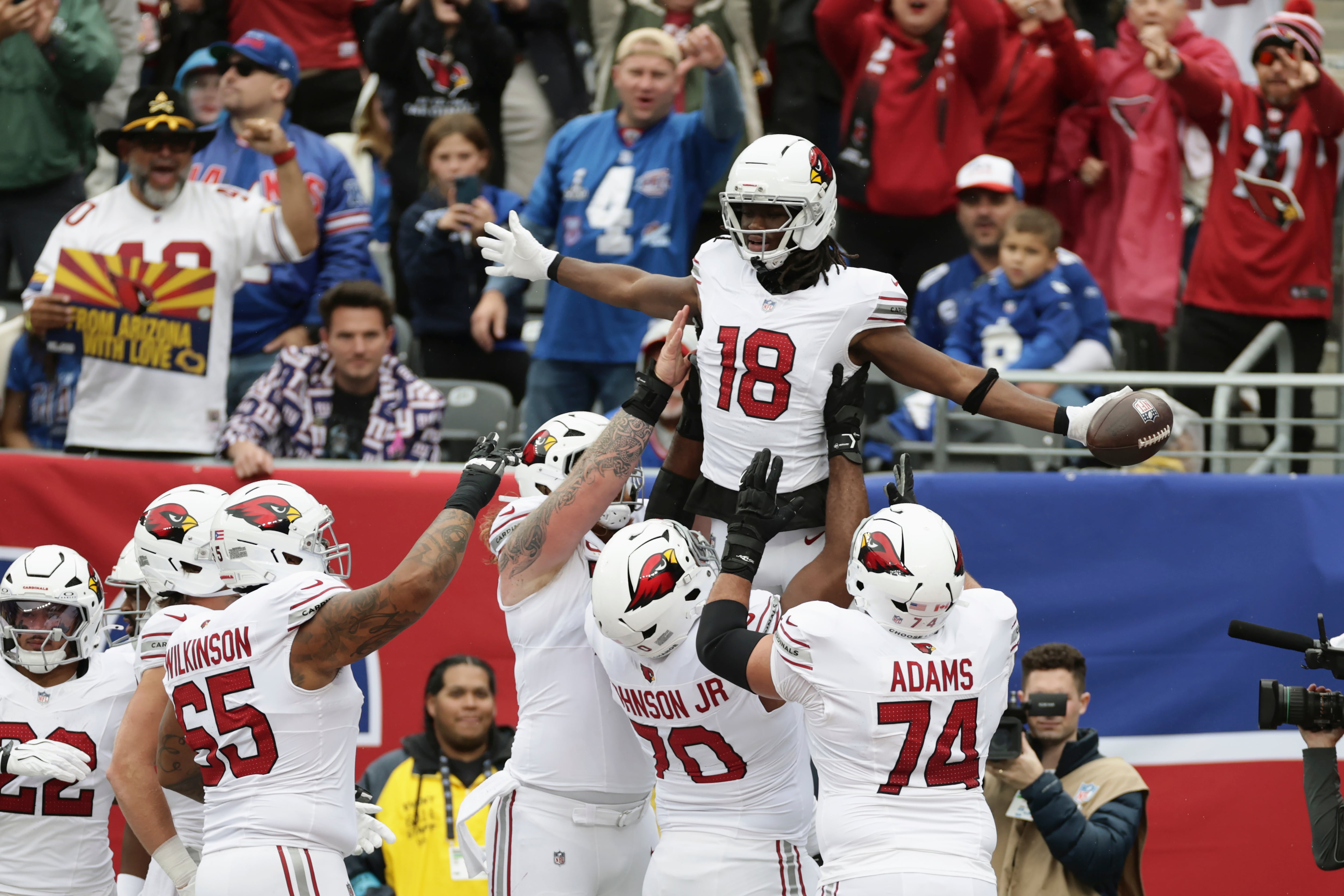 Cardinals trade wide receiver Harrison Jr. to Texans