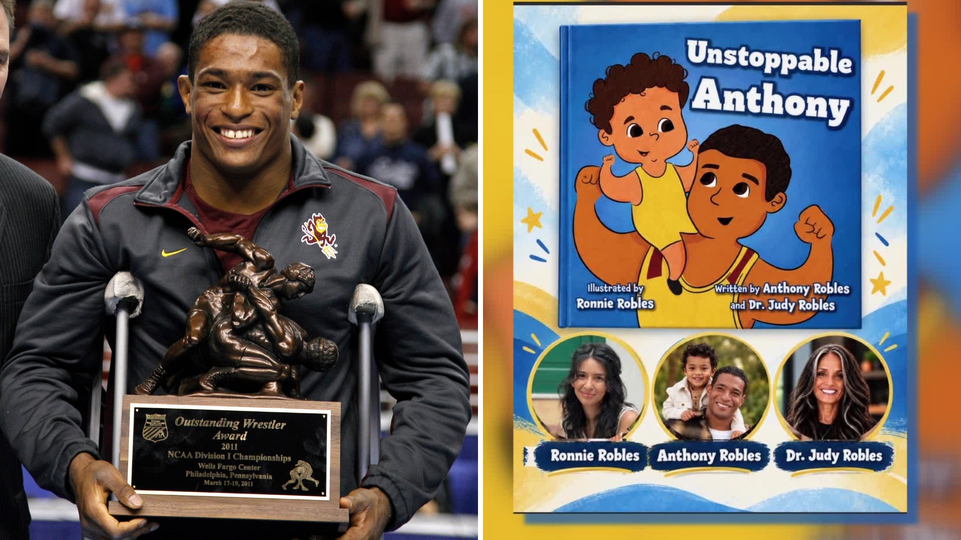 ASU wrestling champion publishes children's book on overcoming limits