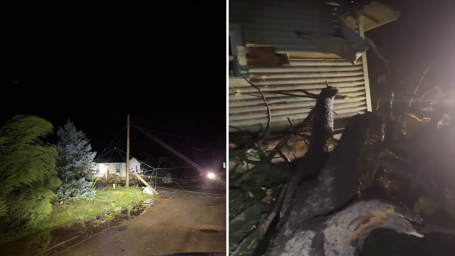 Possible tornado damages Heber-Overgaard in northeastern Arizona