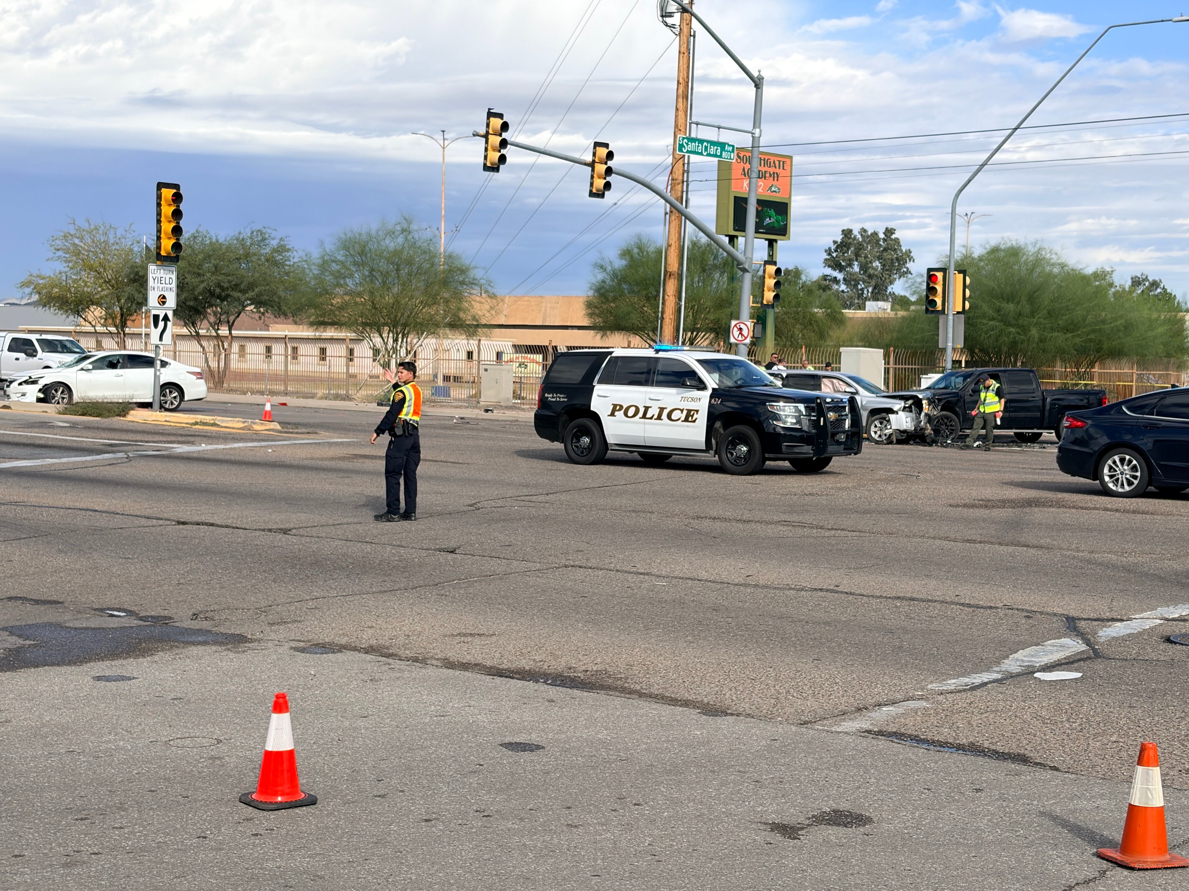I-19 Westbound closed due to crash