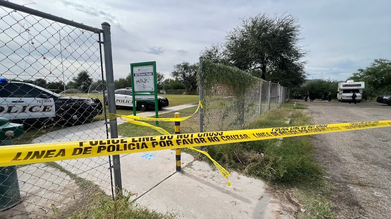 Several Tucson police vehicles were seen at Estevan Park, located near Speedway and Main, on...
