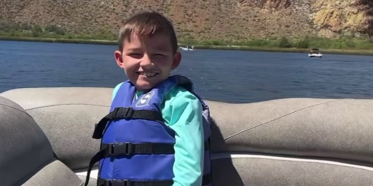 A mother watches in terror as a jet skier nearly hits her son at Saguaro Lake