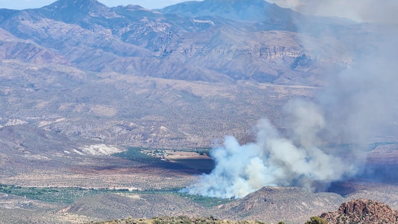 The Horseshoe Fire broke out Thursday near the west side of the Verde River in the Cave Creek...