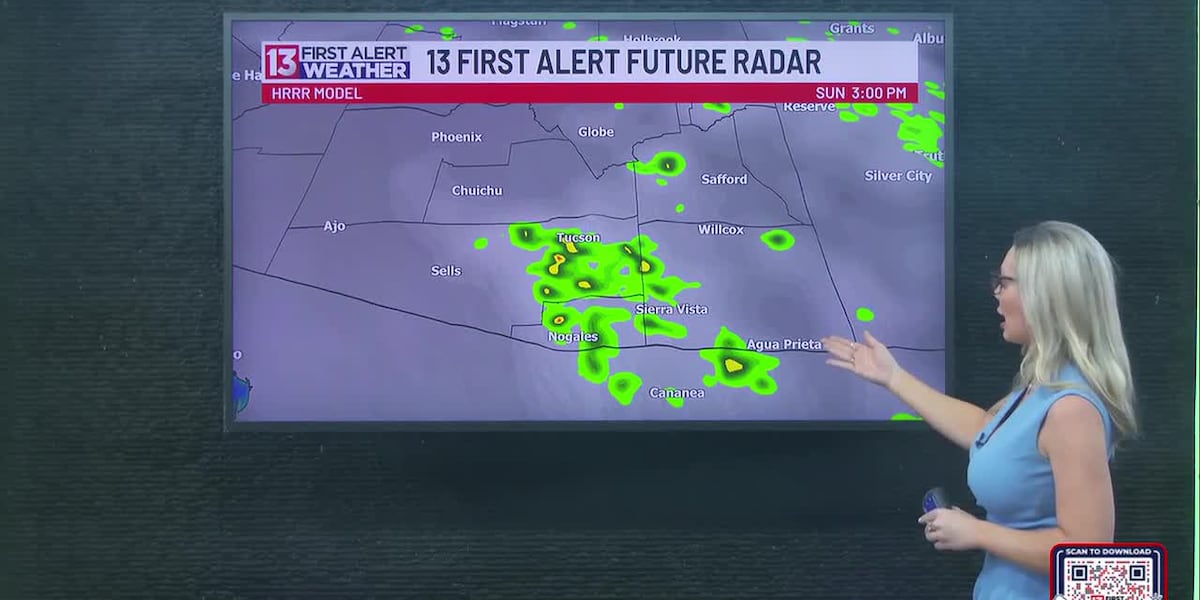 Tracking Moisture: Southern Arizona could see a sprinkle over the holiday weekend