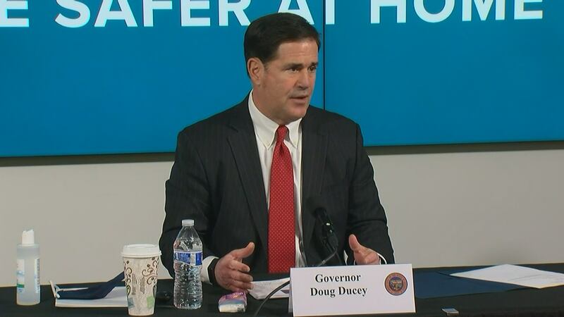 Governor Doug Ducey shared an update on the spread of the coronavirus in Arizona Thursday,...
