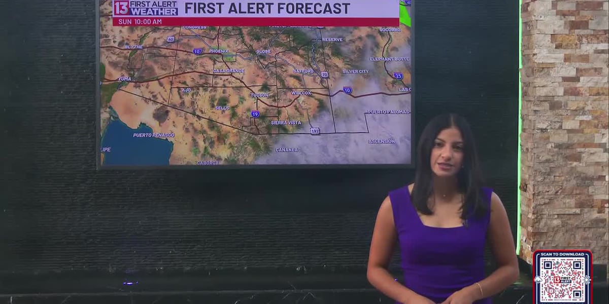 Tracking scattered showers and thunderstorms for parts of Southern Arizona