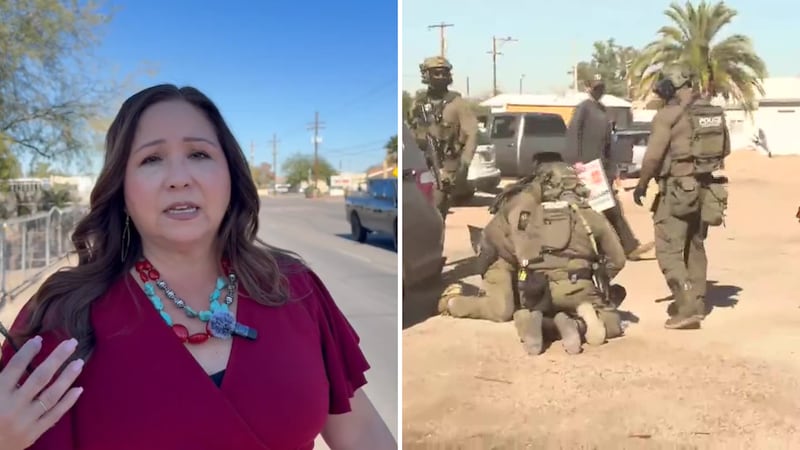 Rep. Adelita Grijalva claims she was pepper-sprayed by federal agents during protests in...