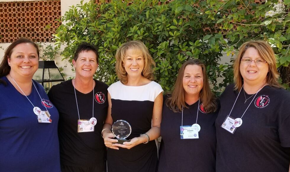 Members of Marana Education Association and Tamara Crawley (Source: Marana Unified School...