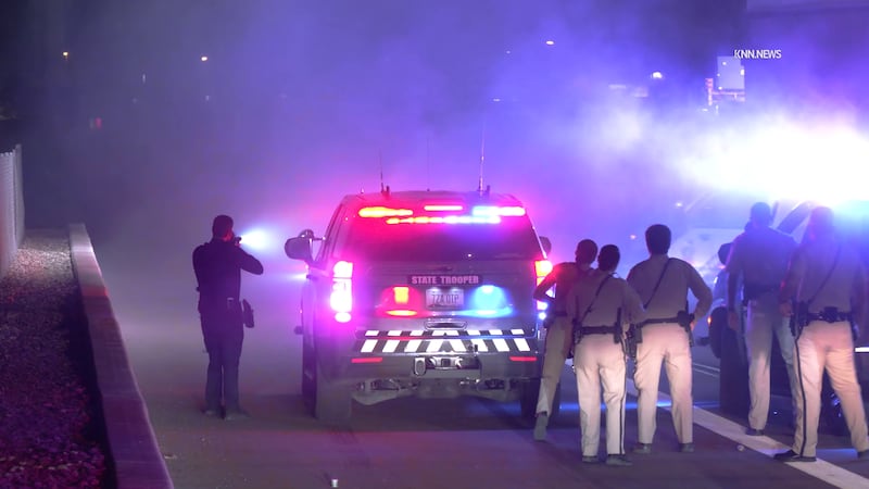 Law enforcement opened fire on a man Friday night.