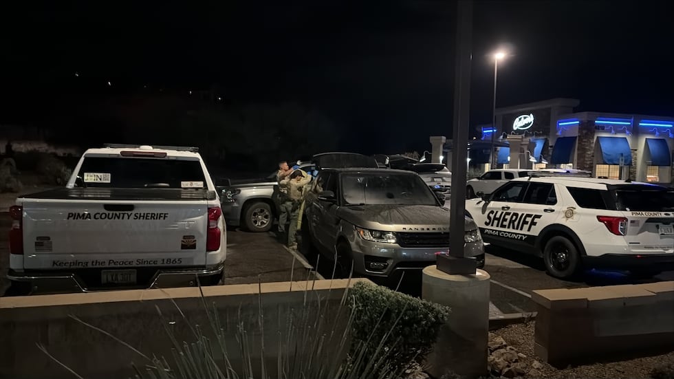 Investigators were searching a silver Range Rover in the parking lot of the Culver's at First...