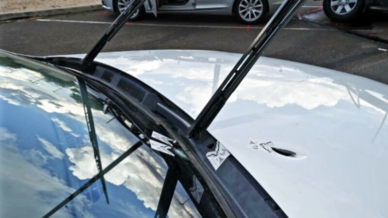 Authorities said James J. Galligan shot at an officer from the Pima Community College Police...