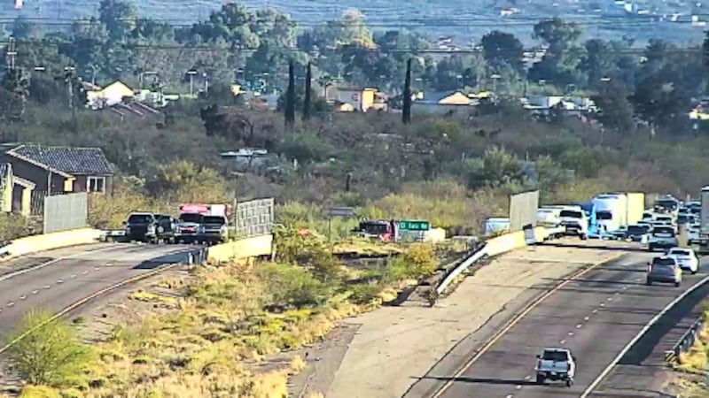 Interstate 19 northbound was closed near Duval Mine Road due to a crash on Tuesday, March 10.