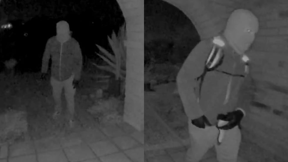 A law enforcement source said the photo of the Nancy Guthrie suspect on the left appears to be...