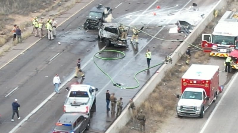 Multiple agencies responded to a serious crash on Interstate 19 northbound in Nogales on...