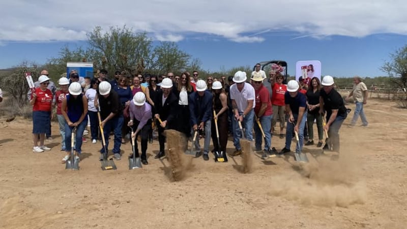 Breaking ground for the St. Jude Dream Home in Catalina, AZ