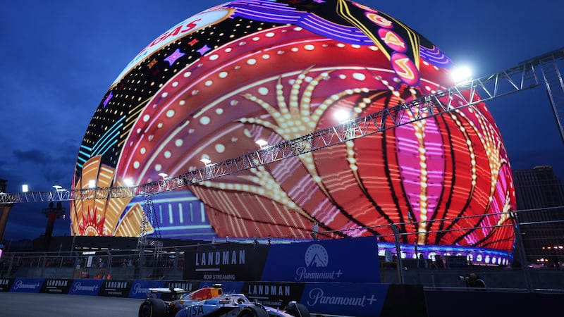 Red Bull driver Liam Lawson of New Zealand steers through a turn during a practice session for...