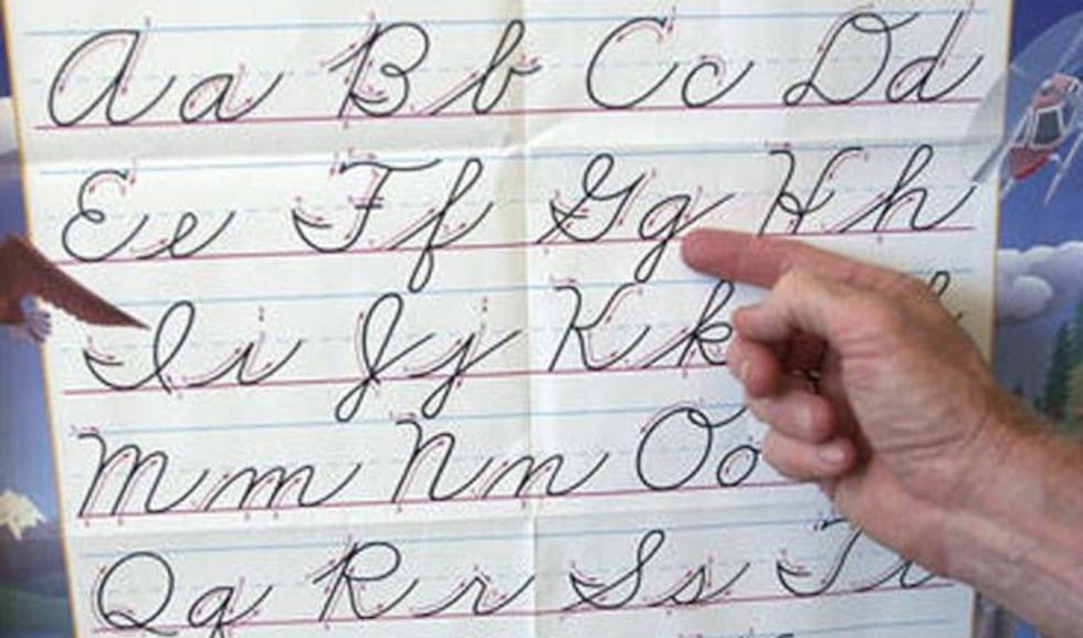 Proposed cursive reading, writing requirement getting lots of buzz