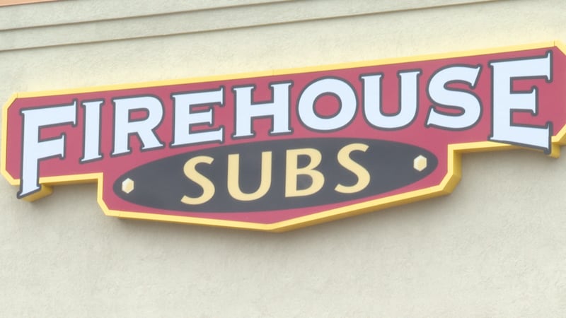 Firehouse Subs sign in Stevens Point.