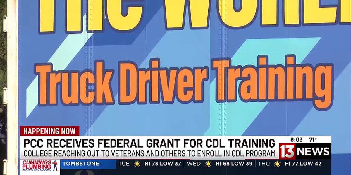 Federal grant helps PCC promote CDL course