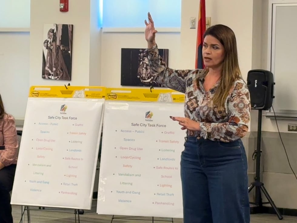 Mayor Regina Romero leads Tucson's first Safe City Task Force meeting.
