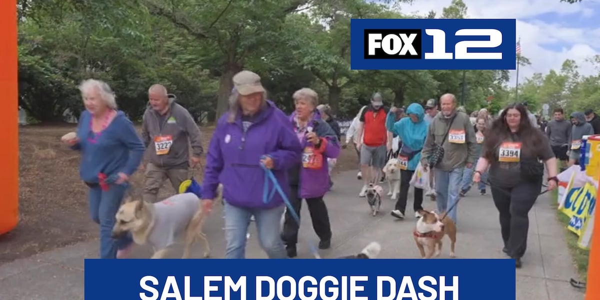 Hundreds of people, pets join Oregon Humane’s Doggie Dash in Salem