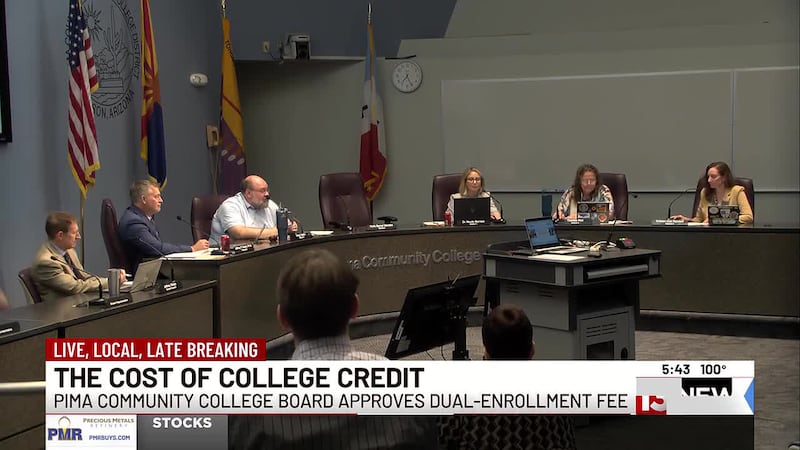 Pima Community College board approves dual-enrollment fee for high school students