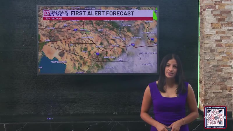 TRACKING SHOWERS & THUNDERSTORMS FOR PARTS OF SOUTHERN ARIZONA