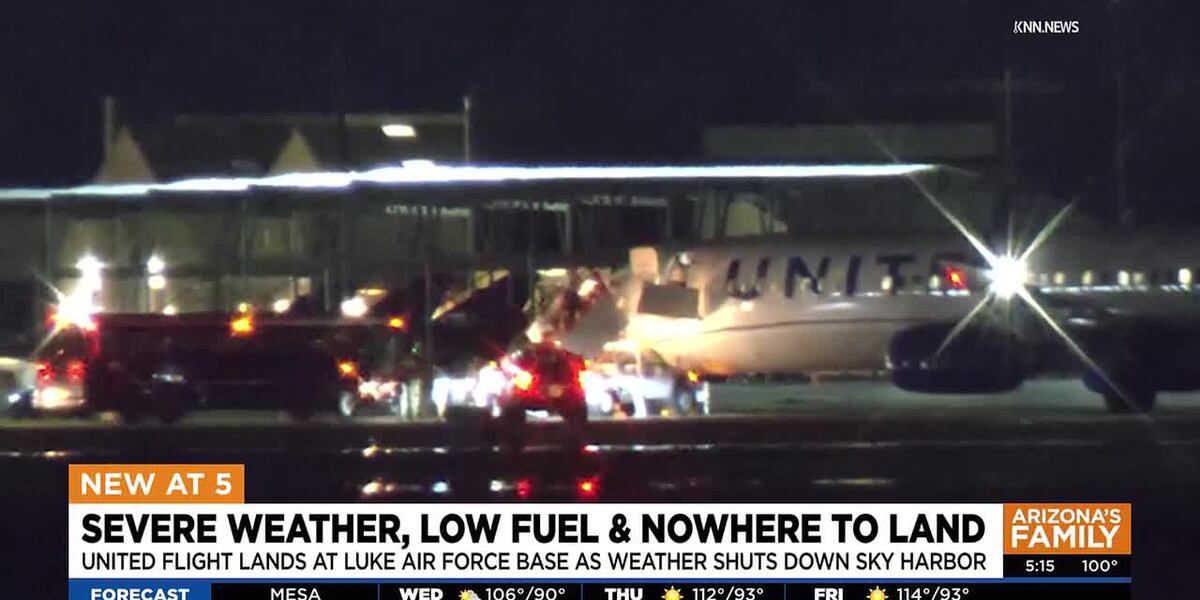 Severe Weather Forces United Flight to Make Emergency Landing at Air Force Base