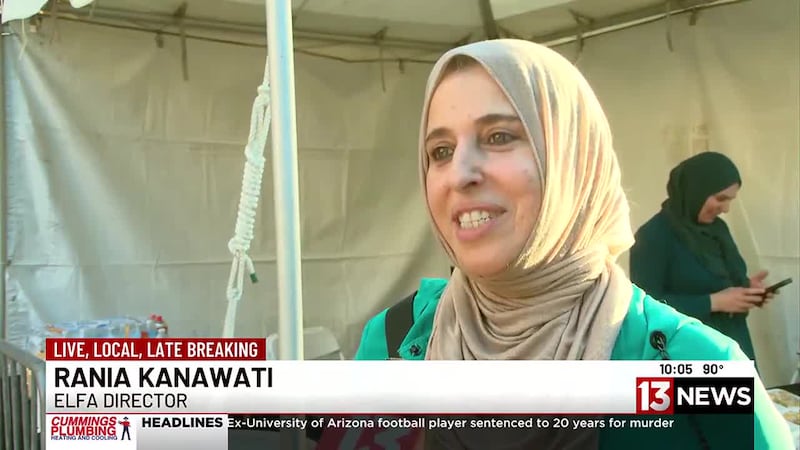 13 News met up with a Syrian refugee selling sweets at Tucson Meet Yourself, which runs...